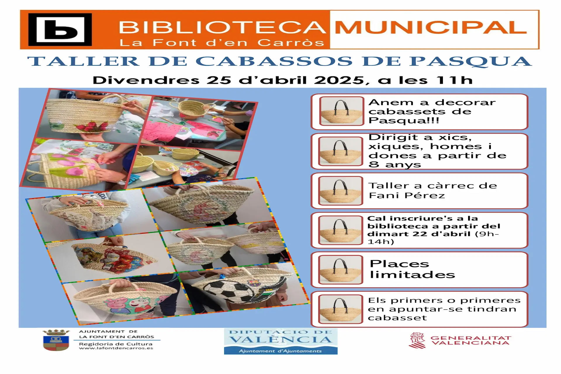A la biblioteca taller de cabassos de Pasqua