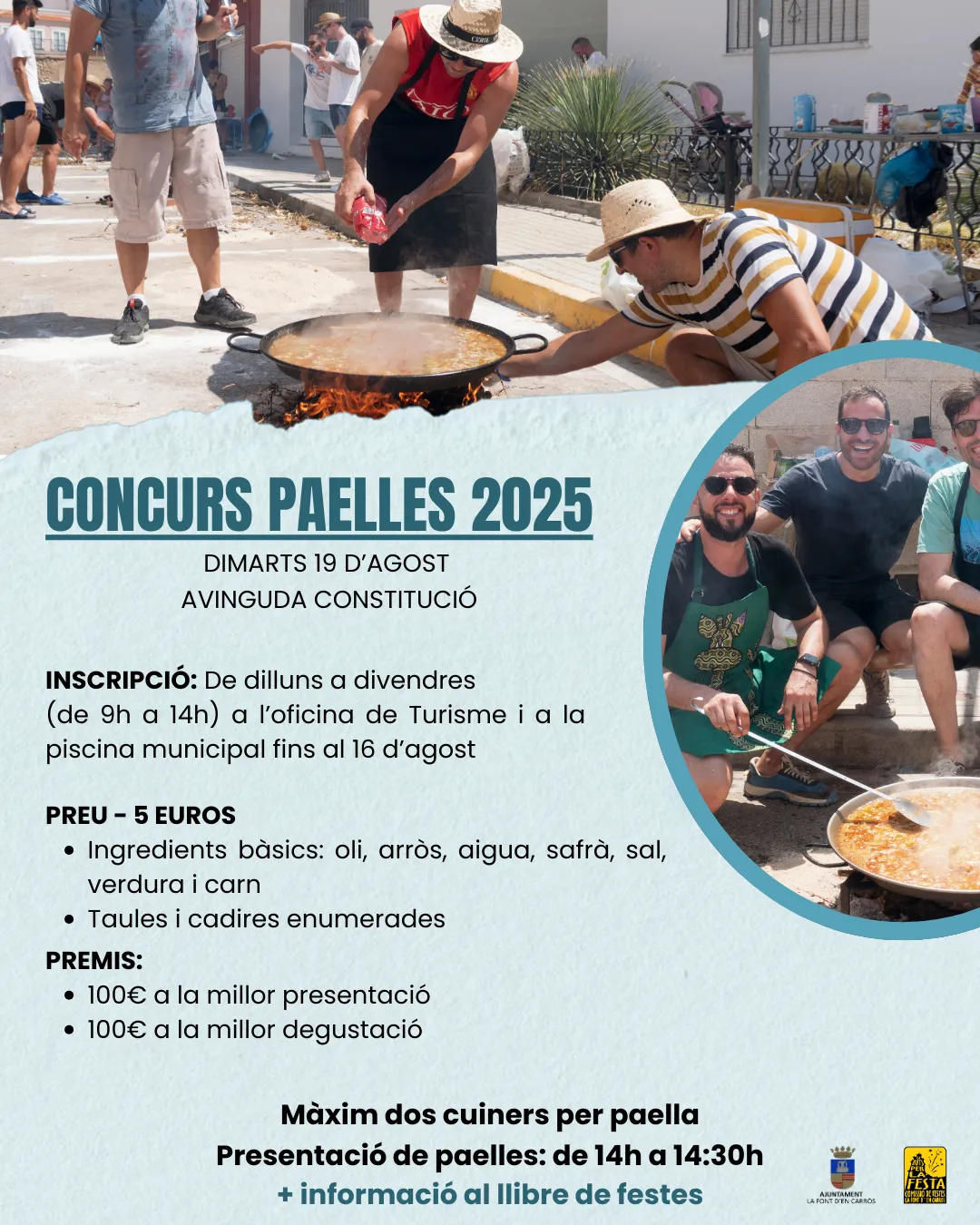 🥘 Inscripció concurs de paelles 2025 🥘