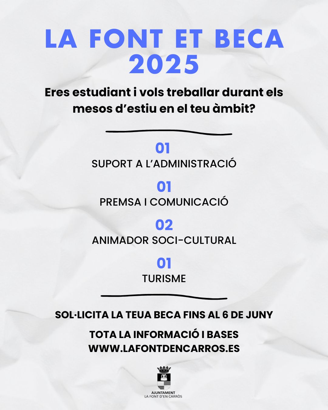 👩‍🎓 LA FONT ET BECA 2025 👨‍🎓