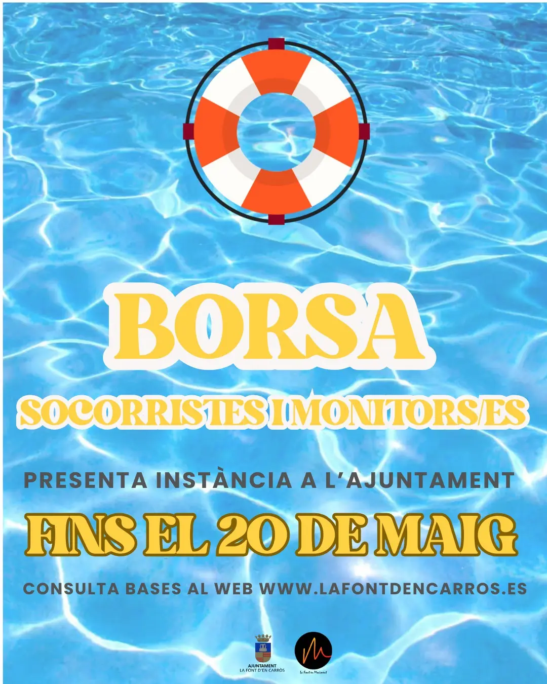 🏊 Anunci Resultats Borsa de monitors i socorristes 2025 🏊