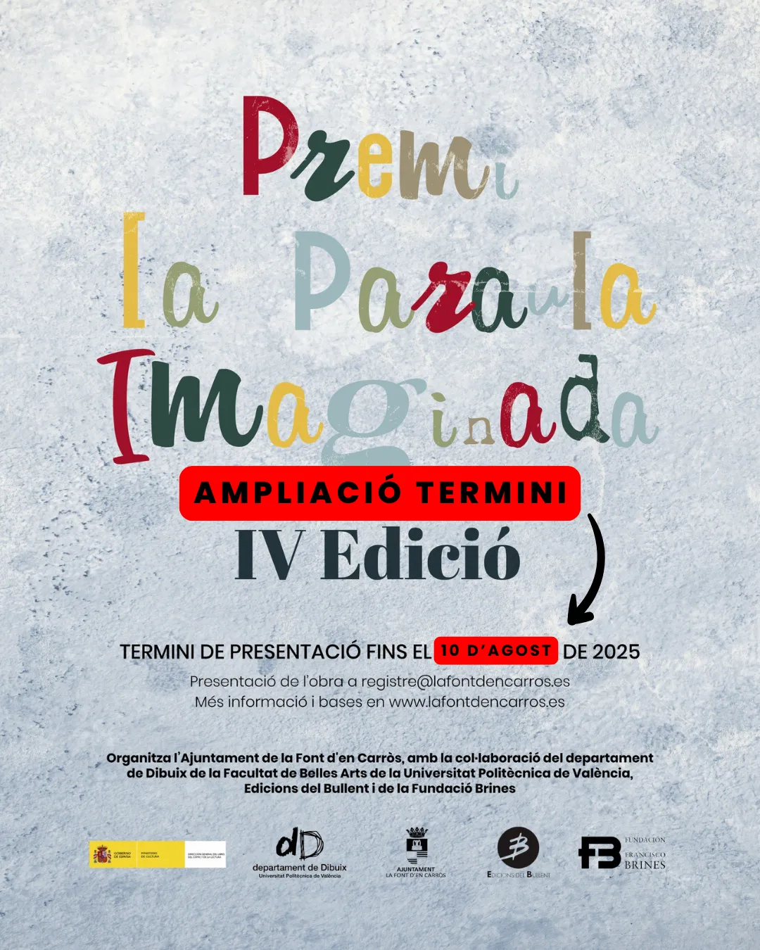 🎨 IV Edició Premi la Paraula Imaginada 🎨