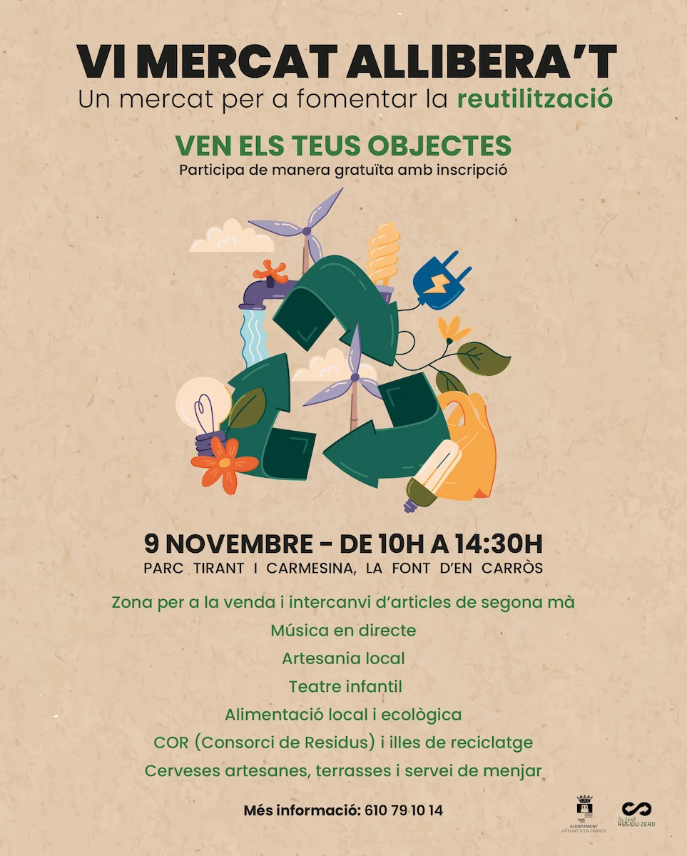 ♻️VI MERCAT ALLIBERA’T, NI TIRE NI ACUMULE, RECIRCULE ♻️