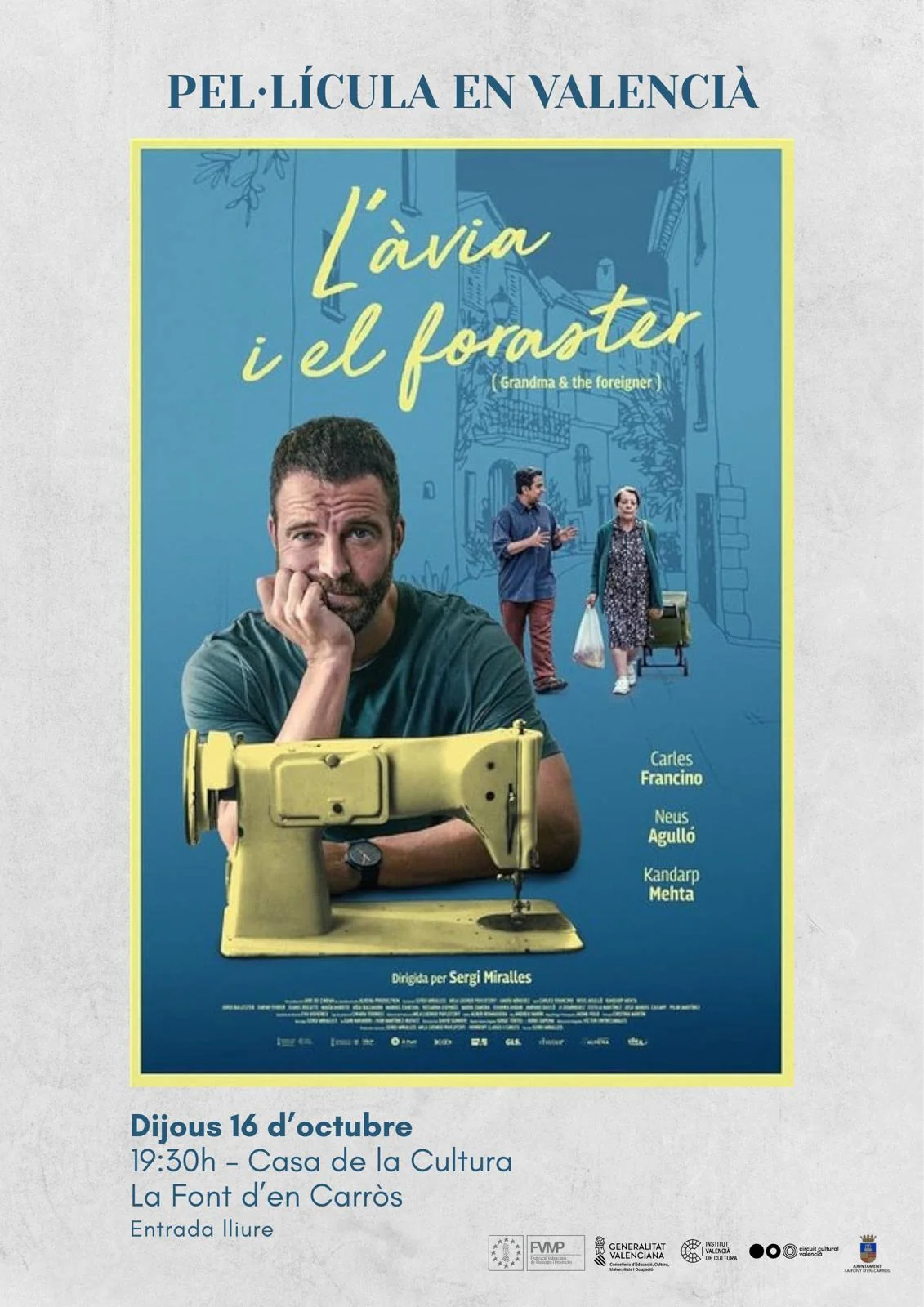 Projecció de cinema en valencià