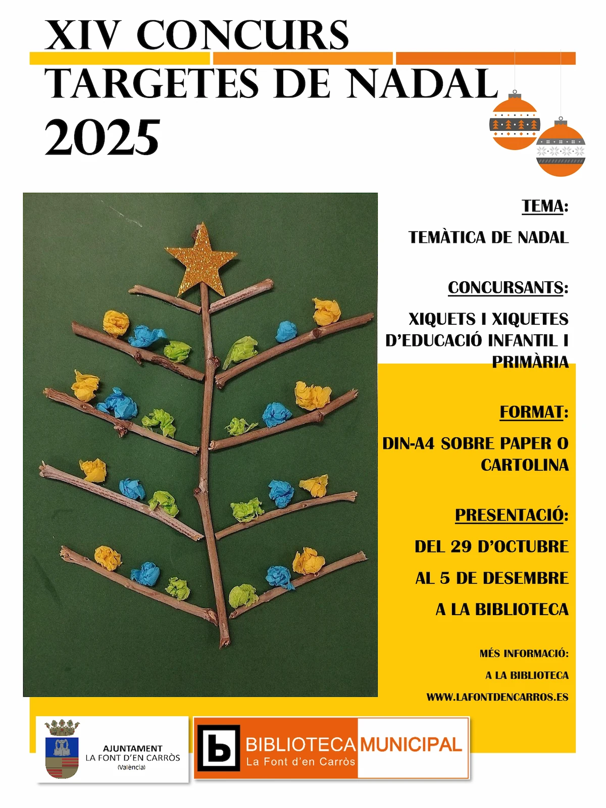 Publicació de Bases XIV Concurs Targetes de Nadal (2025)