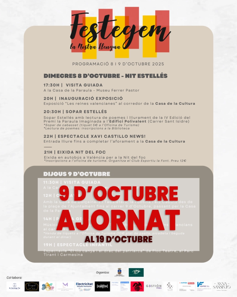 🔴🟡🔴🟡 Programació Festegem la nostra llengua 2025 🔴🟡🔴🟡