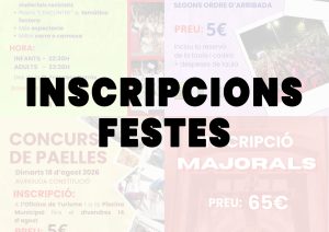 Inscripcions festes
